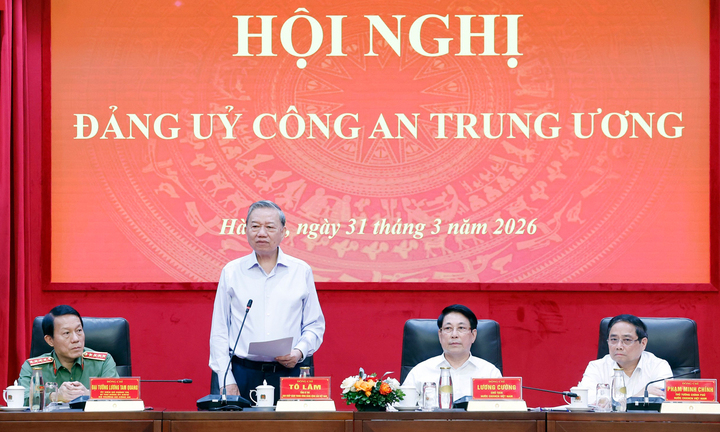 Tổng Bí thư Tô Lâm phát biểu chỉ đạo.