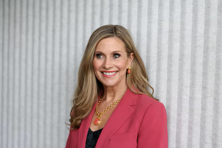 Ủy viên eSafety Julie Inman Grant tại Sydney, nơi luật cấm mạng xã hội cho người dưới 16 tuổi bắt đầu có hiệu lực. (Nguồn: Reuters)