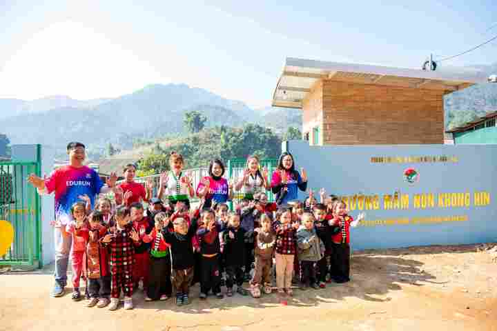 Trường Mầm non Khong Hin (tỉnh Điện Biên) được xây dựng từ nguồn quỹ Edurun 2024.