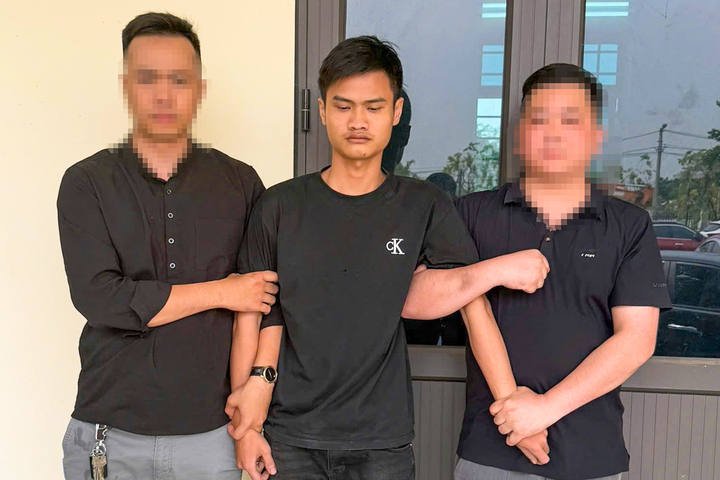 Dương Quốc Đảng tại cơ quan công an. (Ảnh: Công an tỉnh Phú Thọ)