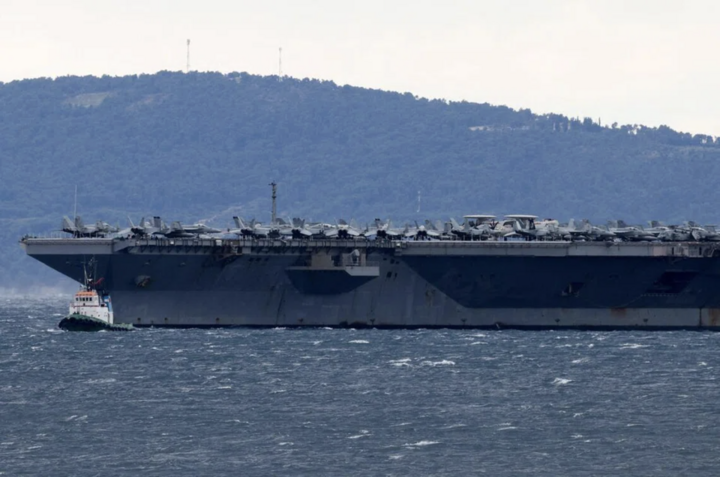 Tàu sân bay USS Gerald R. Ford của Mỹ. (Ảnh: Reuters)