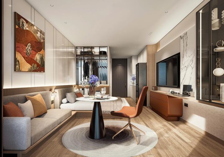 Phối cảnh căn hộ Officetel SkyZen thuộc Đô thị số Picity Sky Park (Phạm Văn Đồng).