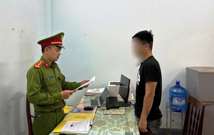 T.M.H. bị khởi tố, bắt giam. (Ảnh: C.A)