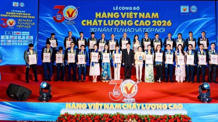 Các doanh nghiệp đạt chứng nhận Hàng Việt Nam Chất lượng cao 2026.