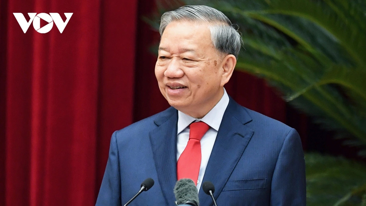 Tổng Bí thư Tô Lâm phát biểu tại Hội nghị lần thứ 2 Ban Chấp hành Trung ương Đảng khóa XIV.