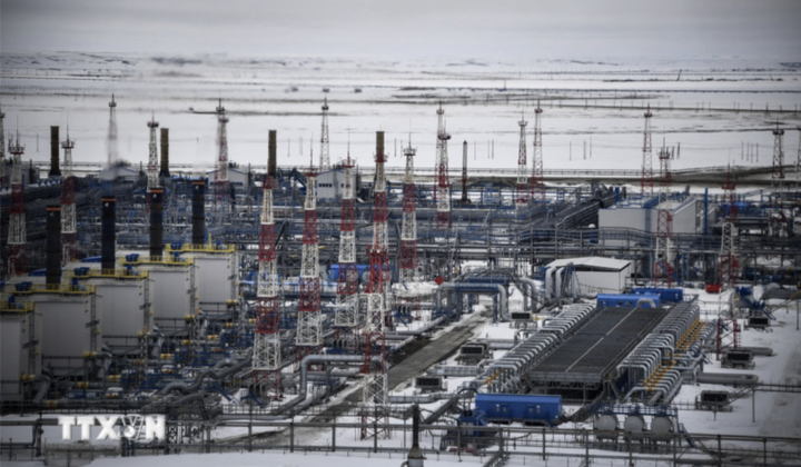 Toàn cảnh giếng dầu Bovanenkovo ở bán đảo Yamal thuộc Nga. (Nguồn: Getty Images/TTXVN)