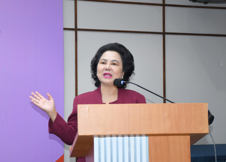 Bà Lý Kim Chi, Chủ tịch Hiệp hội Lương thực Thực phẩm TP.HCM.