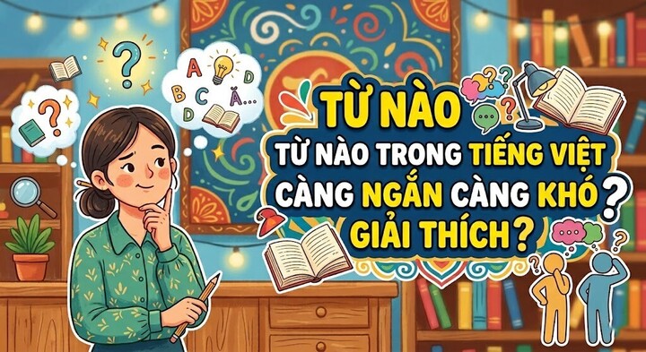 Từ nào trong tiếng Việt càng ngắn càng khó giải thích? (Ảnh minh họa)