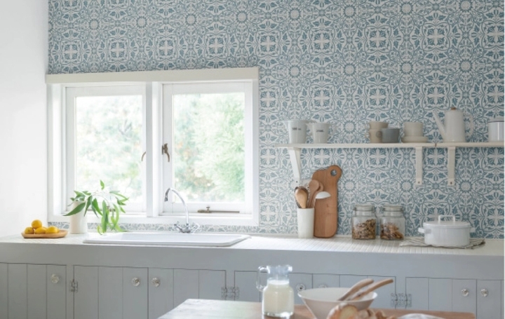 Giấy dán tường mang lại hiệu quả thẩm mỹ vượt trội. (Ảnh: Luxquartzvietnam)