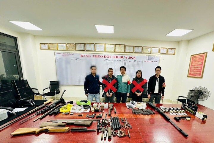 Các đối tượng Hoàng Sơn và Phạm Thị Trúc Quỳnh. (Ảnh: Công an Hải Phòng)