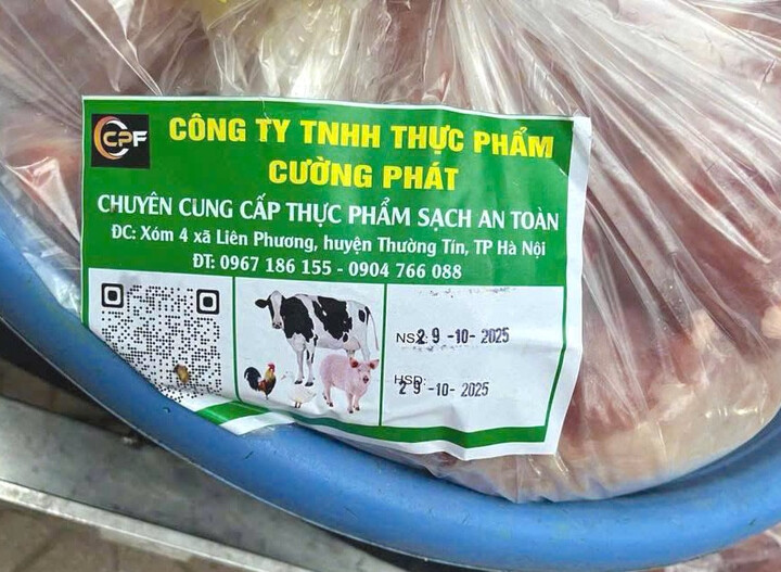 Thịt lợn của công ty Cường Phát lọt vào trường học.