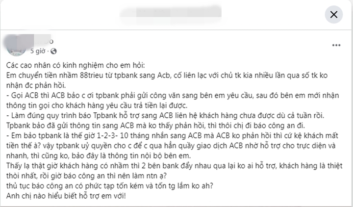 Ảnh chụp màn hình Facebook