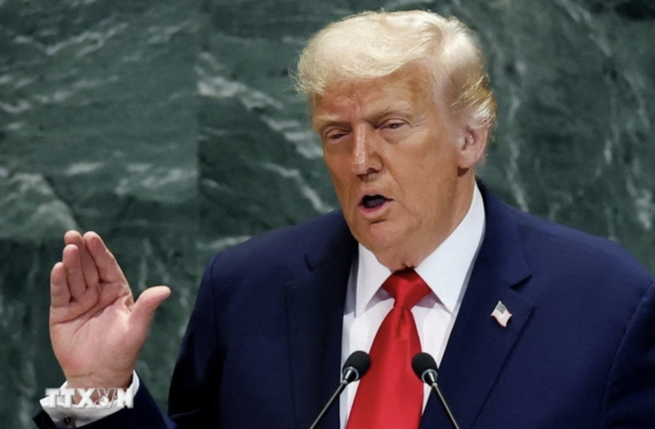 Tổng thống Mỹ Donald Trump. (Ảnh: ANI/TTXVN)