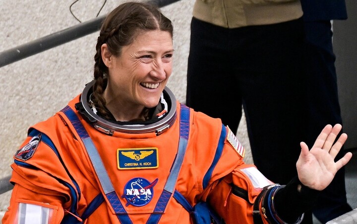 Christina Koch là nữ phi hành gia duy nhất trong bốn phi hành gia trên chuyến bay vũ trụ Artemis II tới Mặt Trăng. (Ảnh: NASA)
