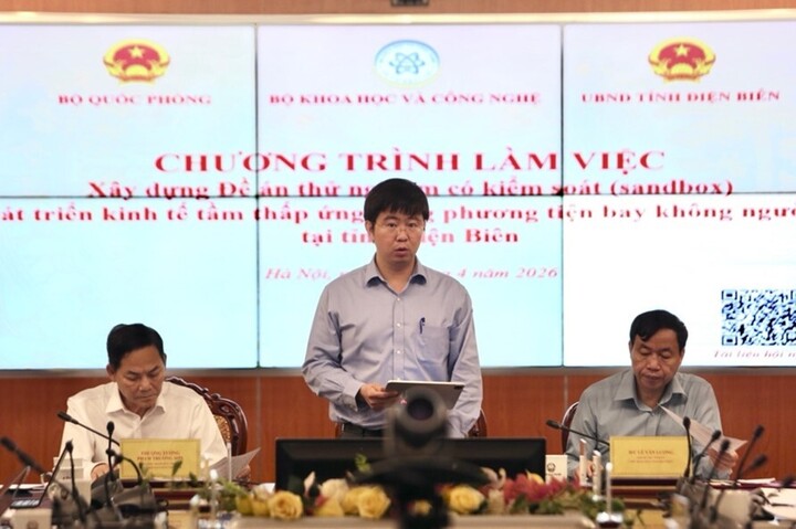 Thứ trưởng KH&CN Bùi Hoàng Phương phát biểu tại chương trình làm việc.