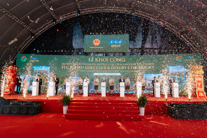 FLC khởi công quần thể đô thị nghỉ dưỡng - sân golf gần 20.000 tỷ đồng tại Gia Lai. (Ảnh: FLC).