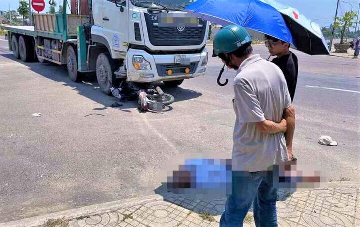 Hiện trường vụ tại nạn (Ảnh: Tân Cương)