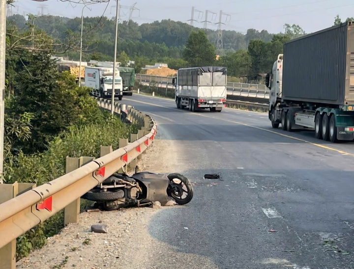 Hiện trường vụ tai nạn.