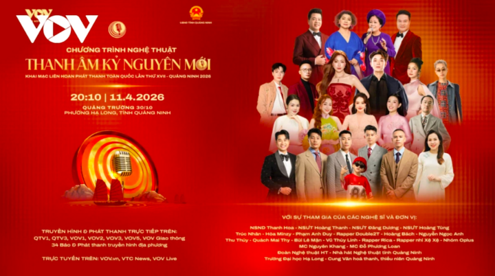 Vé mời đêm khai mạc Liên hoan phát thanh “Thanh âm kỷ nguyên mới” sẽ được phát hành miễn phí theo hình thức trực tuyến, phổ biến đến đông đảo người dân và du khách. Thời gian đăng ký vé từ 19h ngày 7/4 tại địa chỉ https://quangninh.dangkyve.com. Concert cũng được truyền hình và phát thanh trực tiếp trên các nền tảng của Đài Tiếng nói Việt Nam và Báo và Phát thanh Truyền hình Quảng Ninh.