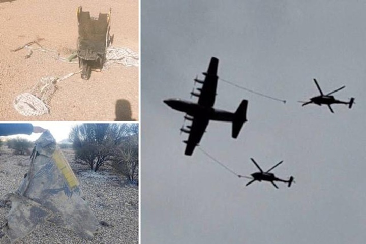 Những hình ảnh liên quan đến chiến dịch giải cứu phi công F-15 Mỹ ở Iran. Ảnh AOL