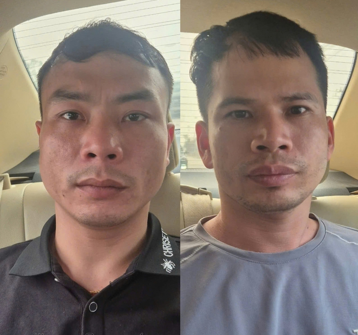 Khuất Quang Huy (trái) và Khuất Duy Thuyết.