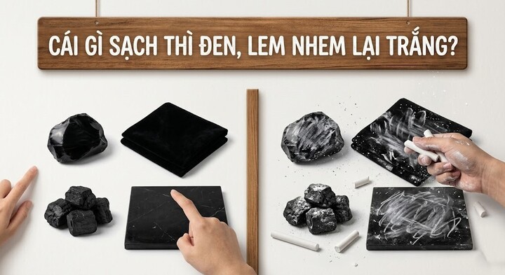 Cái gì sạch thì đen lem nhem lại trắng? (Ảnh minh họa)