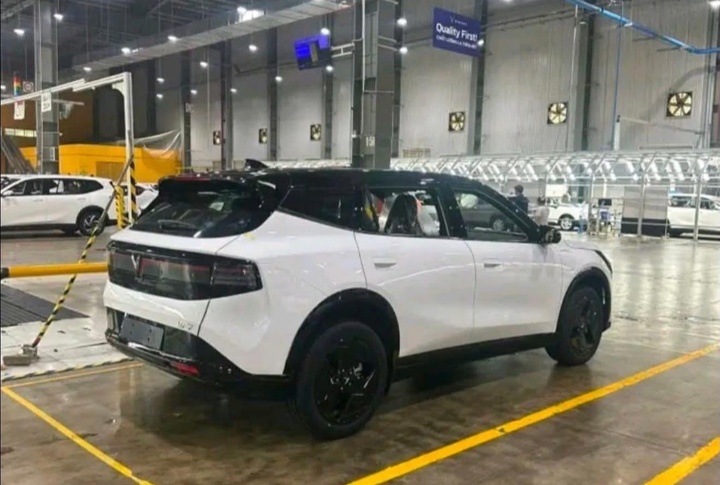 Thiết kế đuôi xe có phần giống với Vinfast VF7. (Ảnh: ST)