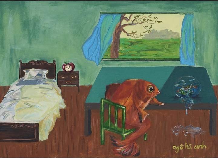 Một tác phẩm của Hà Anh mang tên "The Beginning".