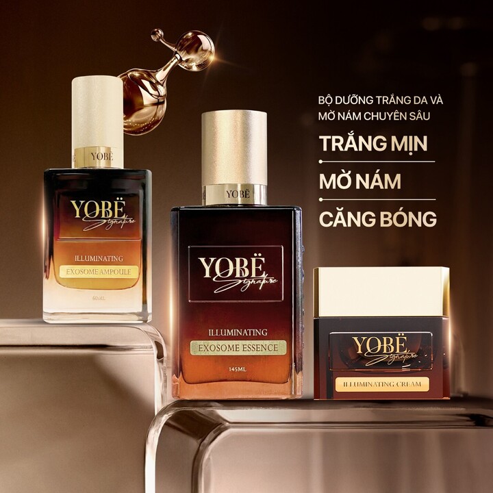 Bộ sản phẩm dưỡng sáng da chuyên sâu YOBE Signature - Ảnh: YOBE