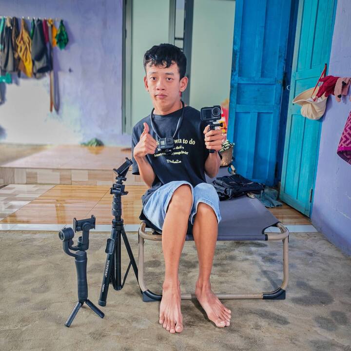 Hiện tại Bảo bán khoảng 200 tờ vé số mỗi ngày.