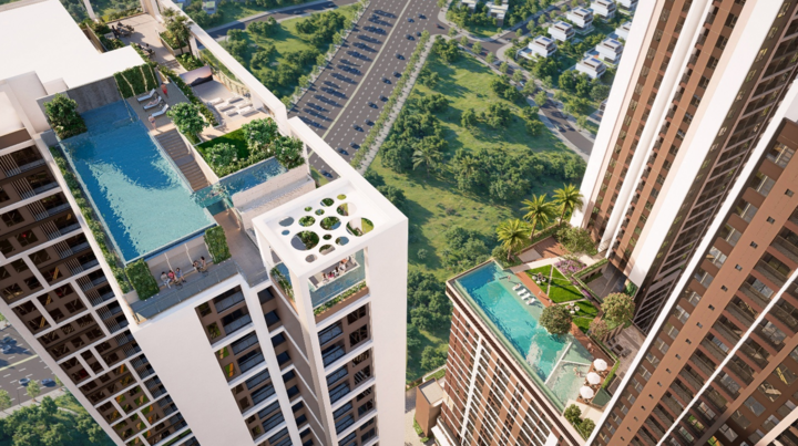 Hệ sinh thái 65+ tiện ích SkyZen theo tiêu chuẩn resort, phục vụ đa thế hệ trong gia đình.