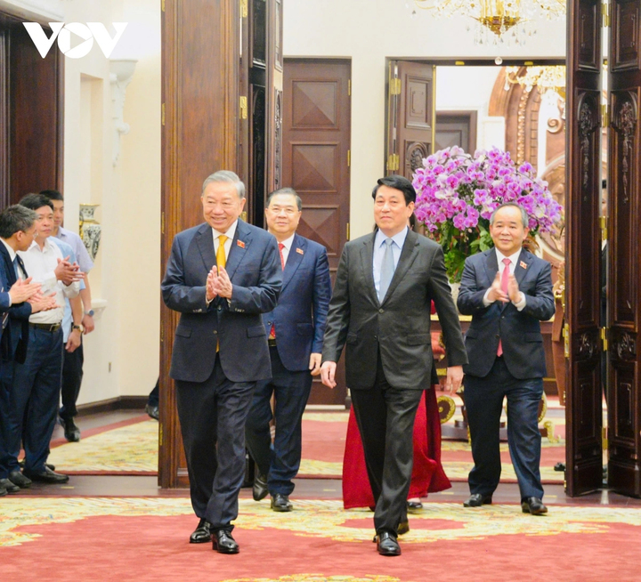Tổng Bí thư, Chủ tịch nước Tô Lâm gặp mặt Văn phòng Chủ tịch nước.
