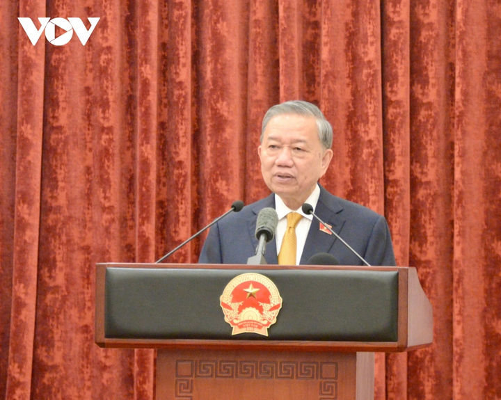 Tổng Bí thư, Chủ tịch nước Tô Lâm phát biểu.