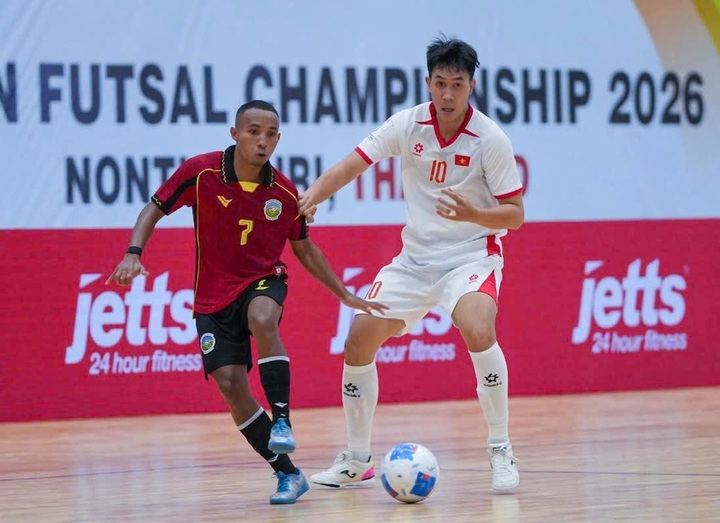 Đội tuyển futsal Việt Nam thắng 2 trận liên tiếp tại giải Đông Nam Á 2026.