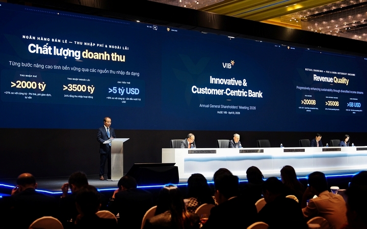 Đại hội đồng cổ đông thường niên của VIB tổ chức ở TP.HCM. (Ảnh: Đại Việt)