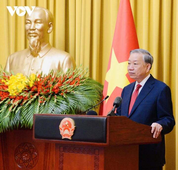 Tổng Bí thư, Chủ tịch nước Tô Lâm phát biểu tại buổi lễ.