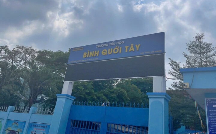 Nhiều học sinh trường Tiểu học Bình Quới Tây có triệu chứng rối loạn tiêu hóa.