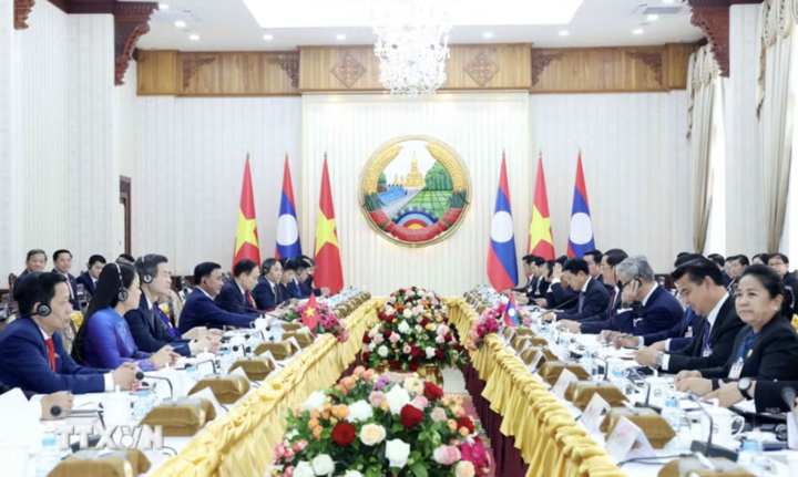 Toàn cảnh cuộc hội kiến. (Ảnh: Phương Hoa/TTXVN)