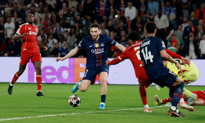 PSG áp đảo Liverpool. (Ảnh: Reuters)
