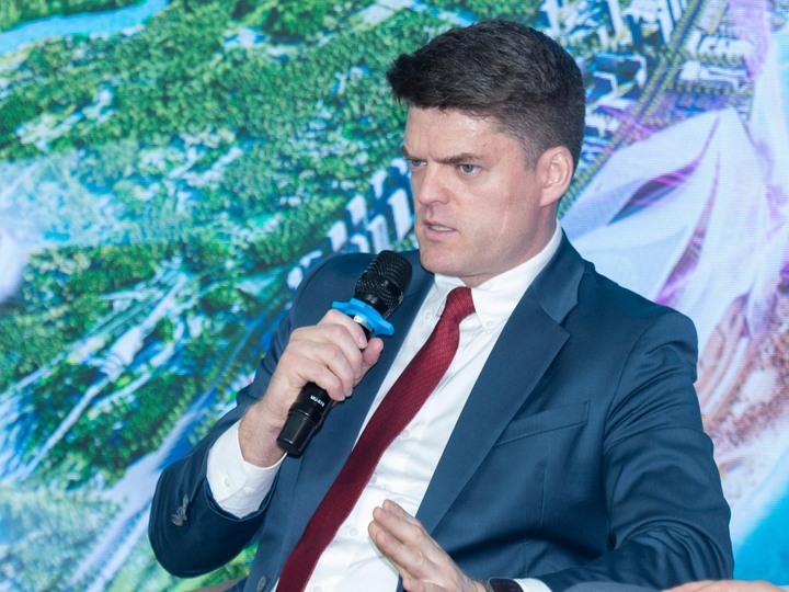 Ông Stephen Higgins, Giám đốc Bộ phận Thị trường Vốn, Cushman & Wakefield Nhật Bản. (Ảnh: Đ.V)