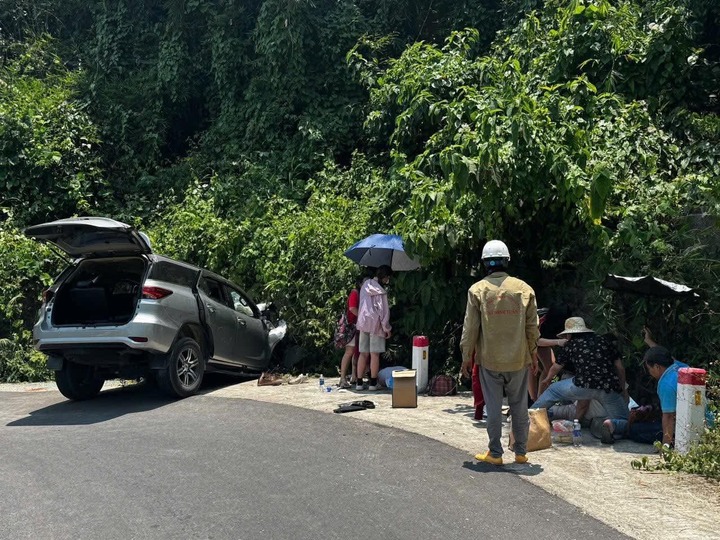 Hiện trường vụ tai nạn.