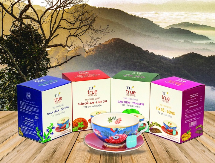 Bộ sản phẩm trà túi lọc thảo dược TH true HERBAL.