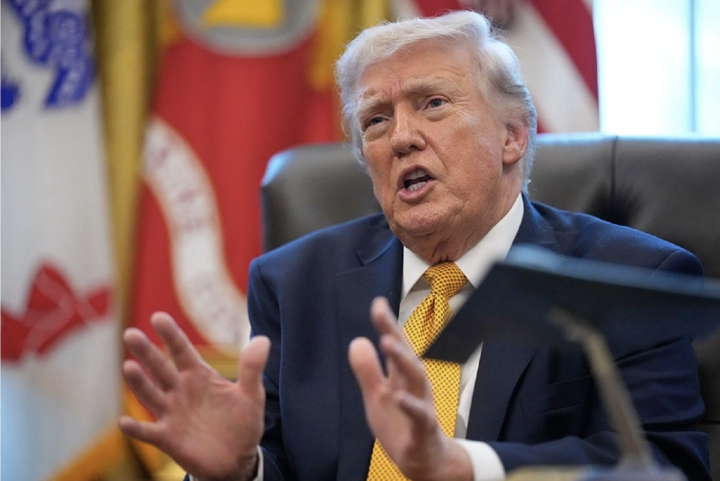 Tổng thống Mỹ Donald Trump. Ảnh: AP