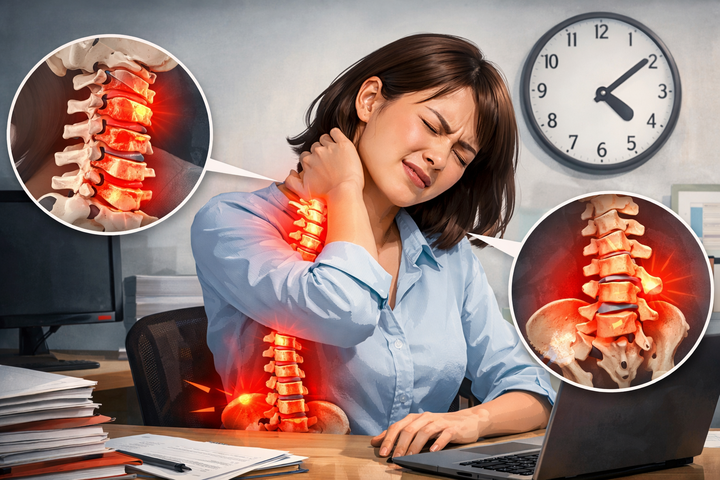 Người trẻ “già hóa” cột sống vì ngồi nhiều.