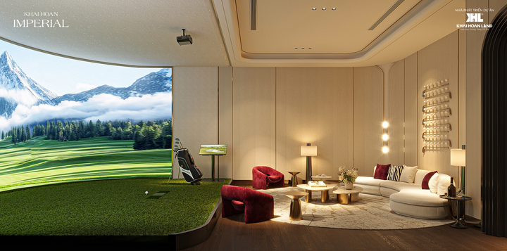 Phòng tập Virtual Golf đặc quyền cho giới chuyên gia.