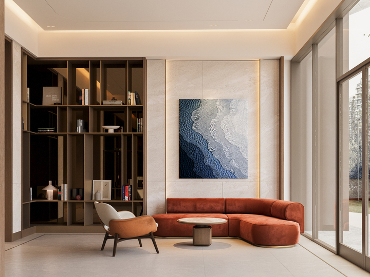 Với thiết kế nội thất tinh tế, sảnh Lounge tại mỗi tầng được ví như “phòng khách mở rộng”, thiết lập trải nghiệm tinh tế và kết nối đầy cảm hứng giữa cộng đồng chủ sở hữu.