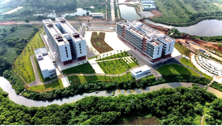 Từ năm học 2026-2027, Đại học Quốc gia Hà Nội dự kiến khoảng 15.000 sinh viên học tập tại khu đô thị đại học ở Hòa Lạc. (Ảnh: VNU)