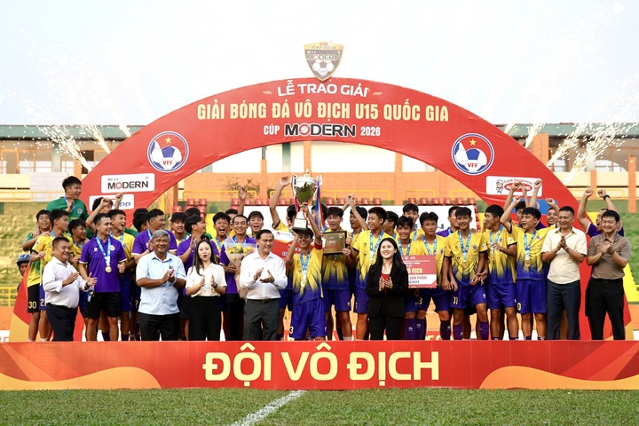 Hà Nội vô địch giải U15 Quốc gia 2026.