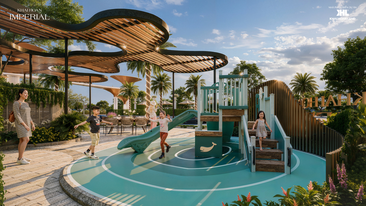 Khu vui chơi cho trẻ em tại Công viên Tinh hoa hội tụ.