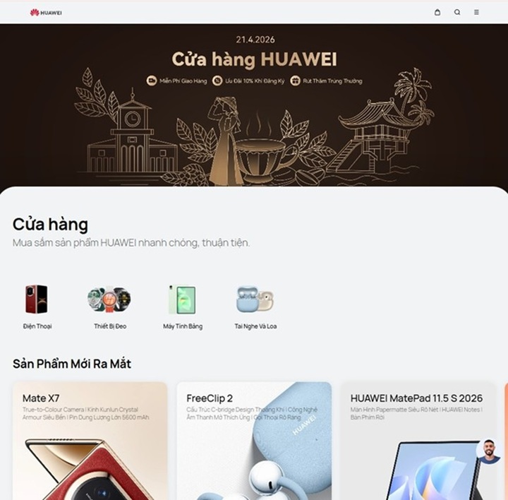 Huawei ra mắt Cửa hàng Trực tuyến, thêm kênh mua sắm chính hãng tại Việt Nam - 1
